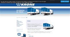 Desktop Screenshot of krone-spain.com